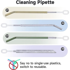 Cepillo de limpieza profesional de acero inoxidable y nailon 304 para botella de paja Stanley Cup y <span class=keywords><strong>Kit</strong></span> de herramientas de limpieza integral de vidrio - Product Image 4