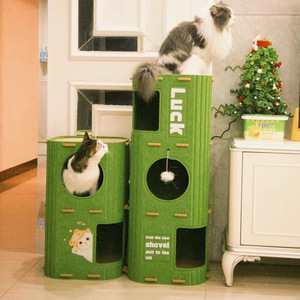 Home <strong>decoration</strong> Double-layer scratching board closed bed Indoor <strong>four</strong> <strong>seasons</strong> universal - Product Image 2