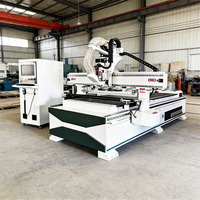 Mesin Pembuat Lemari Furnitur Mesin Kayu Cnc Atc Cnc Router dengan Pengganti Alat Linear 1325 Mesin Nesting Kayu Cnc