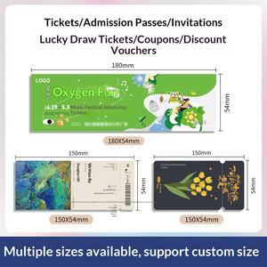 Boletos Personalizados de Papel Couché Impresos en Offset con Estampado en Caliente y Codificación para Parques Infantiles, Zonas Turísticas y Boletería de Autoservicio - Product Image 2