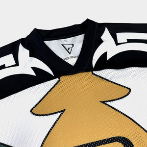 Camiseta de Fútbol Americano Retro Personalizada, Talla Grande, Transpirable, de Poliéster/Algodón, Secado Rápido, Anti-UV, Estilo Urbano, con Diseño de Empalme - Product Image 4