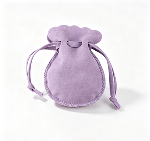 Pochette en velours avec logo personnalisé, estampé à chaud, brodé, avec cordon de serrage, pour bijoux, marque, magasin de détail, emballage e-commerce - Product Image 2
