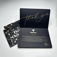 Cartes de remerciement personnalisées de luxe Carte de remerciement personnalisée avec enveloppe
