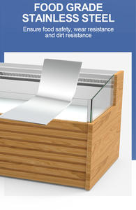 Réfrigérateur commercial à affichage ouvert pour viande et fruits de mer Comptoir réfrigéré à refroidissement par air pour supermarchés et boucheries - Product Image 4