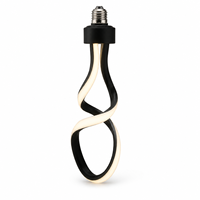 Ampoule LED décorative NEXcell 10W à ruban torsadé, culot E26 ou E27, pour éclairage suspendu de café ou d'hôtel