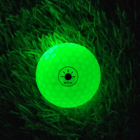Balle de golf OEM multicolore ou unicolore avec contrôle de la lumière dans l'obscurité Balles de golf de nuit Surlyn LED