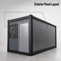 Maison modulaire pliable Z Fold Container pour chantier, camping, bureau, hébergement d'invités et vie en plein air