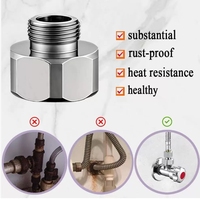 Adaptateur de plomberie à compression pour tuyau d'eau de 1/2 à 3/8 pouce