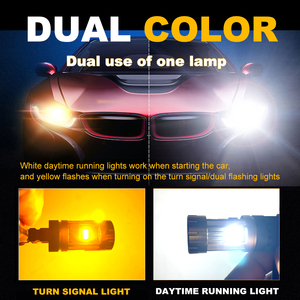 Đèn pha ô tô <span class=keywords><strong>LED</strong></span> <span class=keywords><strong>T20</strong></span> 28w hai màu tùy chỉnh, chống nước, công suất cao, bóng đèn xi nhan 1156 3157 dùng cho sửa chữa ô tô - Product Image 5