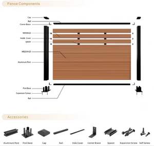 Vente <span class=keywords><strong>en</strong></span> gros Clôture <span class=keywords><strong>de</strong></span> <span class=keywords><strong>jardin</strong></span> <span class=keywords><strong>en</strong></span> <span class=keywords><strong>bois</strong></span> WPC durable Clôture <span class=keywords><strong>de</strong></span> <span class=keywords><strong>jardin</strong></span> extérieure <span class=keywords><strong>en</strong></span> grain <span class=keywords><strong>de</strong></span> <span class=keywords><strong>bois</strong></span> Balustrades et mains courantes - Product Image 6