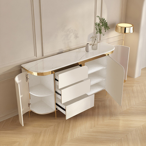 Luxuriöser Flurmöbel Minimalistischer Steinplatten-Esszimmerschrank für Wohnzimmer mit Großer Stauraumkapazität für Küchennutzung - Product Image 4