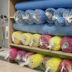 100% Polyester Stretch Fabric Solids 70/27/3 Poly Silk Spandex Chiffon Woven Medium <b>Weight</b> 12mm 140CM Boys Outdoor Use Girls - Product Image 3