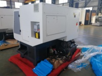Torno CNC de bancada inclinada CK32P con guías lineales, máquina de torneado automática para piezas de eje, piezas de disco y piezas con ranuras roscadas