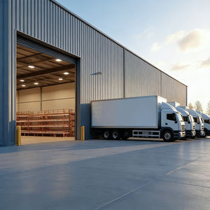 Entrepôt en structure métallique à grande portée sur mesure pour le stockage logistique, hangar <span class=keywords><strong>agricole</strong></span>, <span class=keywords><strong>prix</strong></span> d'usine, durable, installation facile - Product Image 6