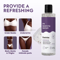 Gel Douche Nettoyant Intime Féminin Équilibrant le pH, Hydratant et Blanchissant