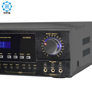 Ak-8300 Karaoke Power Amplifier 2 Channel for 4-8 Ohm Impedance 20Hz-20kHz Home Theater Stage KTV Use - Product Image 3
