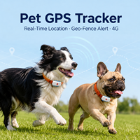 Collier GPS intelligent anti-perte pour animaux de compagnie (chien et chat) avec suivi en temps réel via application, fonction clôture virtuelle, étanche et autonomie de plus de 20 heures