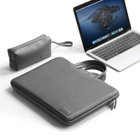 Sacoche d'affaires pour ordinateur portable en cuir PU, portable, imperméable, pour les voyages d'affaires, avec logo personnalisé, accessoires pour ordinateur portable Huawei