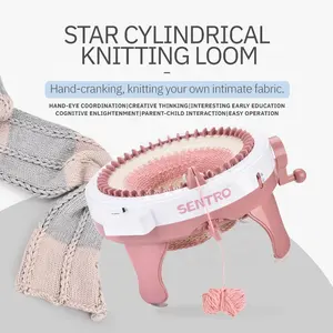 Star cilindro de lã loom pode trançar cachecóis, chapéus, bonecas, sacos exercício da capacidade da criança, tricô brinquedos de máquina