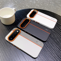 Étui de téléphone anti-chute en cuir avec lentille à grand trou et blocage de couleur, compatible avec Google Pixel 11, Pixel 11 Pro, Pixel 11 Pro XL