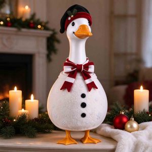 Halloween Goose Winter Porch <b>Outfit</b> 23 Inch Polyester <b>Snowman</b> Design Garden Dress - Product Image 5