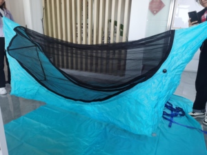 Nuevo Producto WQ, Nuevo Diseño, <span class=keywords><strong>Hamaca</strong></span> Plegable de Nailon Conveniente para Deportes al Aire Libre con Mosquitera y Colchoneta - Product Image 3