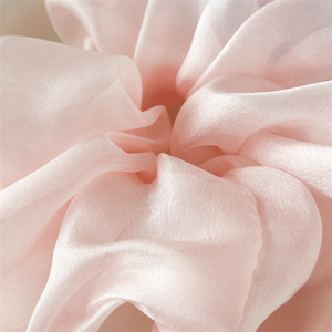 Venta superior mujeres satén seda grandes Scrunchies elegante Vintage Simple elástico bandas para el cabello para Cola de Caballo bandas de goma accesorios para el cabello - Product Image 5