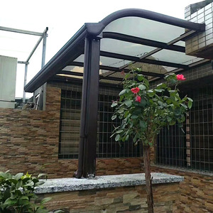Pergola sunroom ngoài trời mái hiên bao gồm ban công tùy chỉnh không thấm nước <span class=keywords><strong>Polycarbonate</strong></span> nhôm mái hiên - Product Image 5