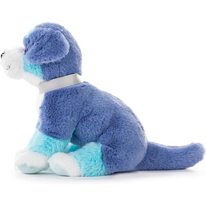 B143 OEM Mountain Dog Blue Teal Poliéster Suave Peluche de peluche Animal de piel sintética Pila larga Peluda Venta al por mayor Adorable Blue Dog - Product Image 4