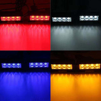 JHS nouveau 4 LED 4 couleurs Flash lumière stroboscopique phare 12V un à deux haute qualité Offroad lampe de travail ultra-lumineuse pour voiture camion