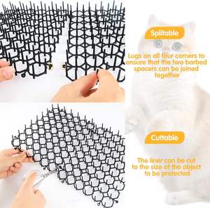 للبيع بالجملة سدادات شبكة حفر 15x20 Prickle حصير ردع للقطط طارد للقطط ضد المسامير مع المراسي - Product Image 4