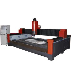 Machine de découpe à jet d'eau et à pont en pierre CNC de haute précision AiTao, moteur/engrenage/PLC pour marbre et granit, épaisseur de 100 mm - Product Image 4