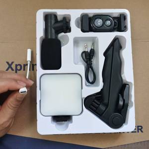 Kit de Video para Teléfono con Cámara, Trípode Flexible, Kit de Video con Luz LED, Micrófono, Trípode de Mano, Kit de Iluminación para Video, Palo para Selfies - Product Image 4