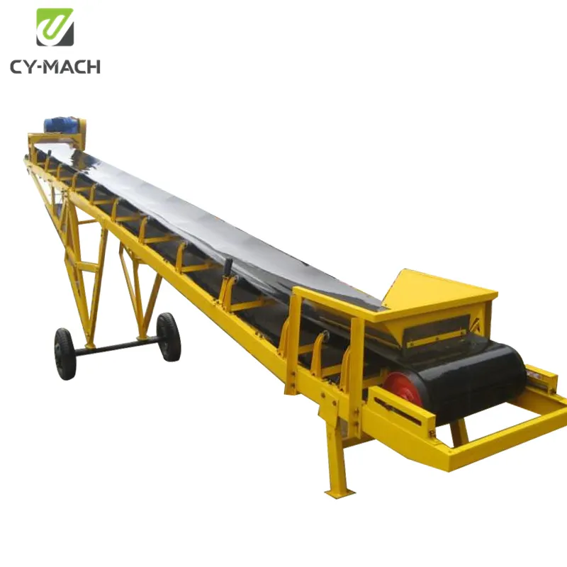 Large Output portable Soil Sand manure Belt equipment electric roller Packing Transfer Conveyor For Conveying chicken farm