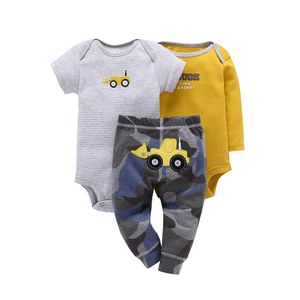 Venta al por Mayor de Ropa para Bebés: Conjunto de 3 Piezas de Algodón 100%, Body, Pantalones y Traje para Recién Nacidos - Product Image 6