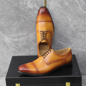 Zapatos Oxford de Cuero Formales de Alta Calidad para Hombre, Casuales de Negocios, de Oficina, de Lujo, Transpirables, Ligeros, Antideslizantes para Otoño - Product Image 5