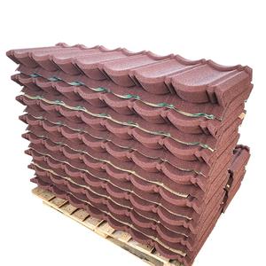 Tuile de toit de 0.4mm avec revêtement en pierre colorée, fourniture directe d'usine - Product Image 1