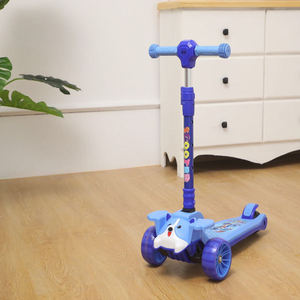 Scooter pliable personnalisé à 3 roues pour enfants avec roue clignotante élargie jouet d'extérieur en plastique équipement bon marché pour bébé fabriqué en Chine - Product Image 4