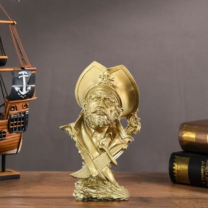 Nordic Abstract Resin <strong>Pirate</strong> Captain Sculpture Ornaments New Living Room <strong>Furniture</strong> Decorations for Home Decor Resin Crafts Gifts - Product Image 4