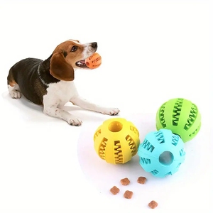 Kinghon OEM Pet Manufacturer Magic Rolling <b>Dog</b> <b>Ball</b> Interactive <b>Dog</b> Toy Slow Feeder Chew Pet <b>Dog</b> Toys Treat Dispenser Toy - Product Image 1