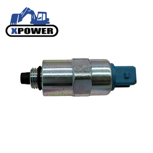 Vanne solénoïde d'arrêt de carburant 12V pour moteur 3054 C4.4 des excavatrices-chargeuses 320D 3CX 4CX 2CX, références 716-3009, 716-30255, 716/30098 - Product Image 1