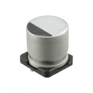 Condensador SMD Original de 470 uF de Montaje Superficial UUX0J471MNL1GS, Aluminio, 470UF, 20%, 6.3V - Product Image 1