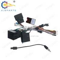 Adaptor otomotif 16Pin 10Pin tali pengikat dengan Canbus untuk pemutar Android mobil OLDs W203 2001-2004