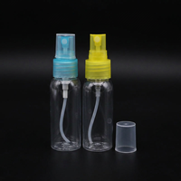 Bouteilles pulvérisatrices en plastique PET transparentes vides de 10 ml, 30 ml, 50 ml, 60 ml, 100 ml, 120 ml, 150 ml, 250 ml, 500 ml, 1000 ml avec pulvérisateur à brume fine