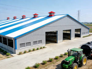 预制房屋 钢结构牛舍 工厂 现代牛舍 日常牛舍 农场牛舍 - Product Image 1