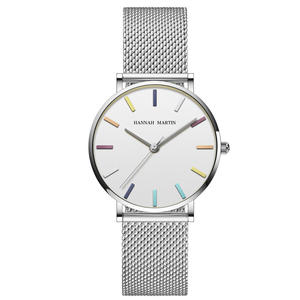 Montres pour femmes de haute qualité, en acier inoxydable, étanches, conçues par HANNAH MARTIN Watch Factory, montres minimalistes pour femmes - Product Image 4