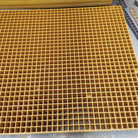 Équipement de construction professionnel, forte capacité de charge, panneau de drainage résistant au feu, plaque de couverture en grille FRP