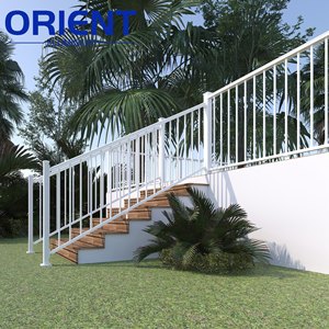 Metal Stair <strong>Handrail</strong> square Round Pipe Welded <strong>Handrails</strong> Price Railing Top-selling Modern Welded Aluminium Balcony Railing - Product Image 1