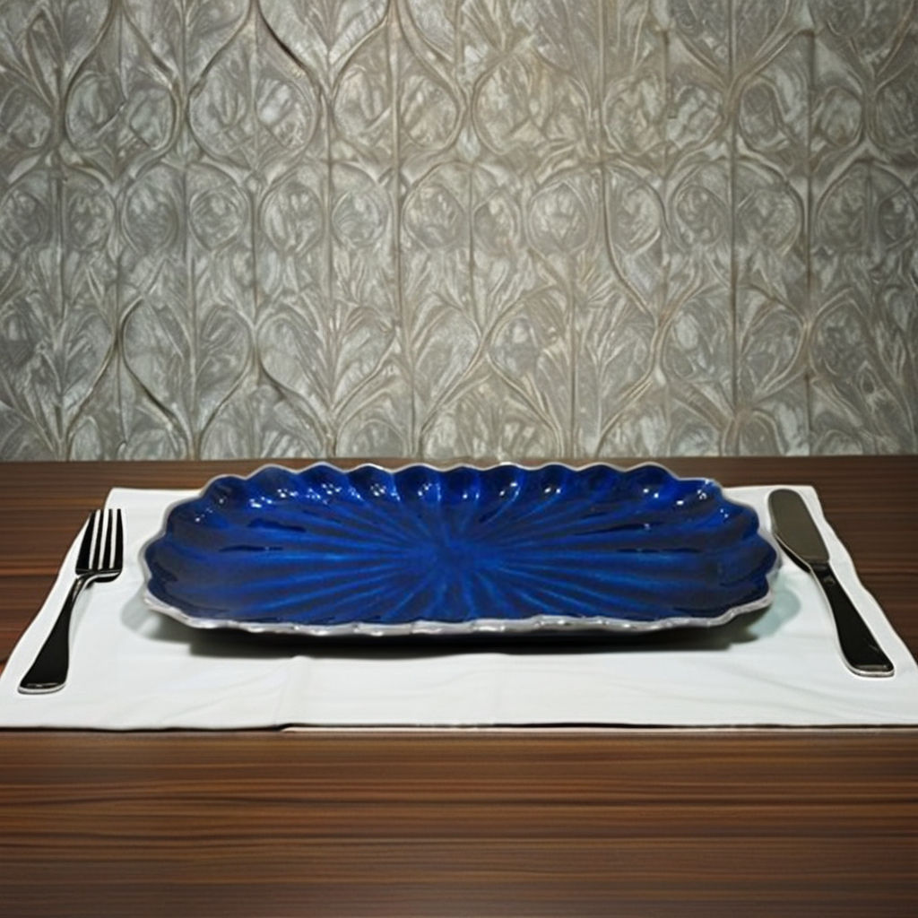 Blue Platter 10 Inch