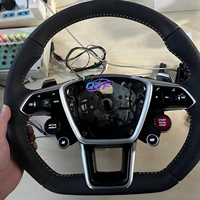 Volant en fibre de carbone de style RS avec écran LED pour Audi A3 A4 A5 A6 A7 C6 C7 C8 S3 S4 S5 S6 B7 B8 B9 RS3 RS5 RS6 TT TTRS